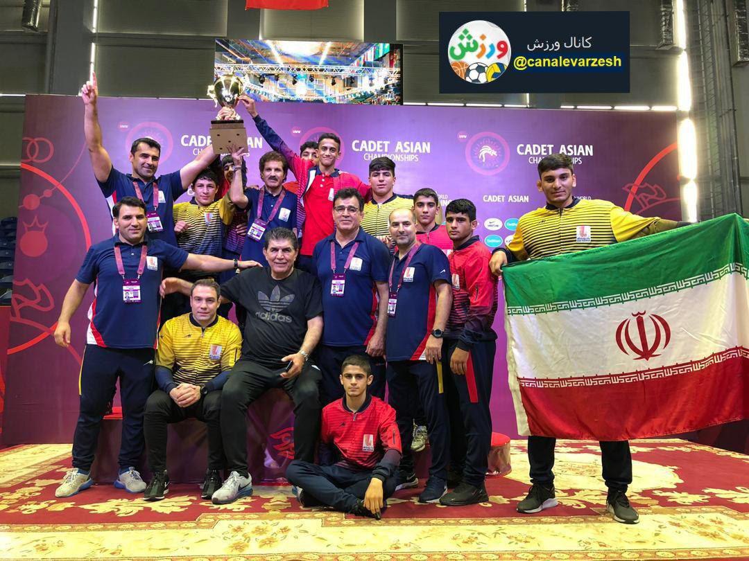 ایران قهرمان مسابقات کشتی فرنگی آسیا