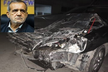 تصادف نماینده تبریز با خودروی قاچاقچیان انسان/ پزشکیان جان سالم به در برد