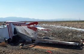 سقوط هواپیما در اطراف سد درودزن در استان فارس