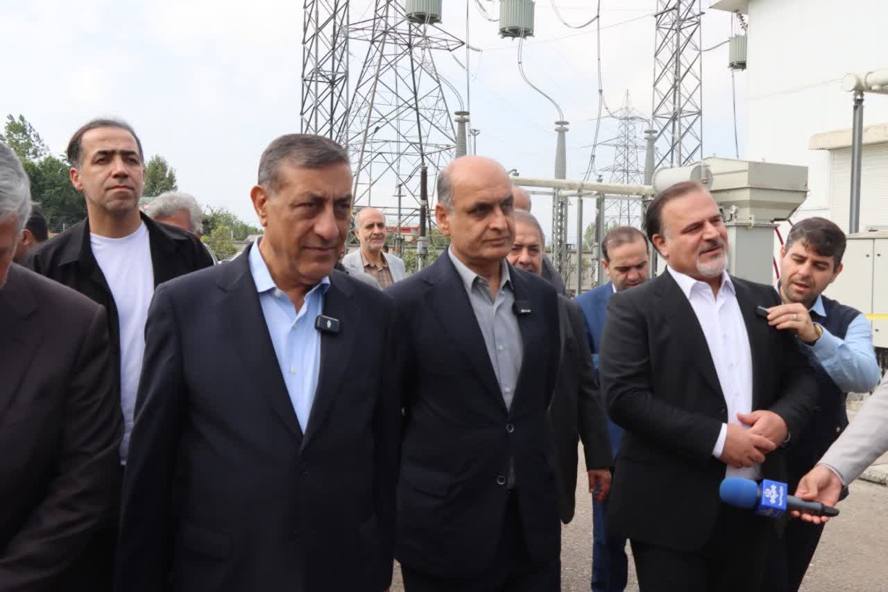 افتتاح طرح افزایش ظرفیت پست برق شهید عضدی رشت با حضور معاون اجرایی رئیس‌جمهور